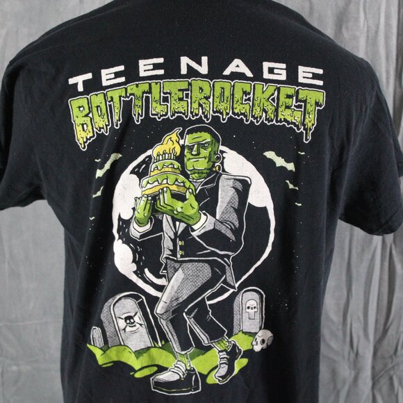Punk Band Shirt - Teenage Bottlerocket Monster Graphic - Men's Medium - Picture 6 of 9